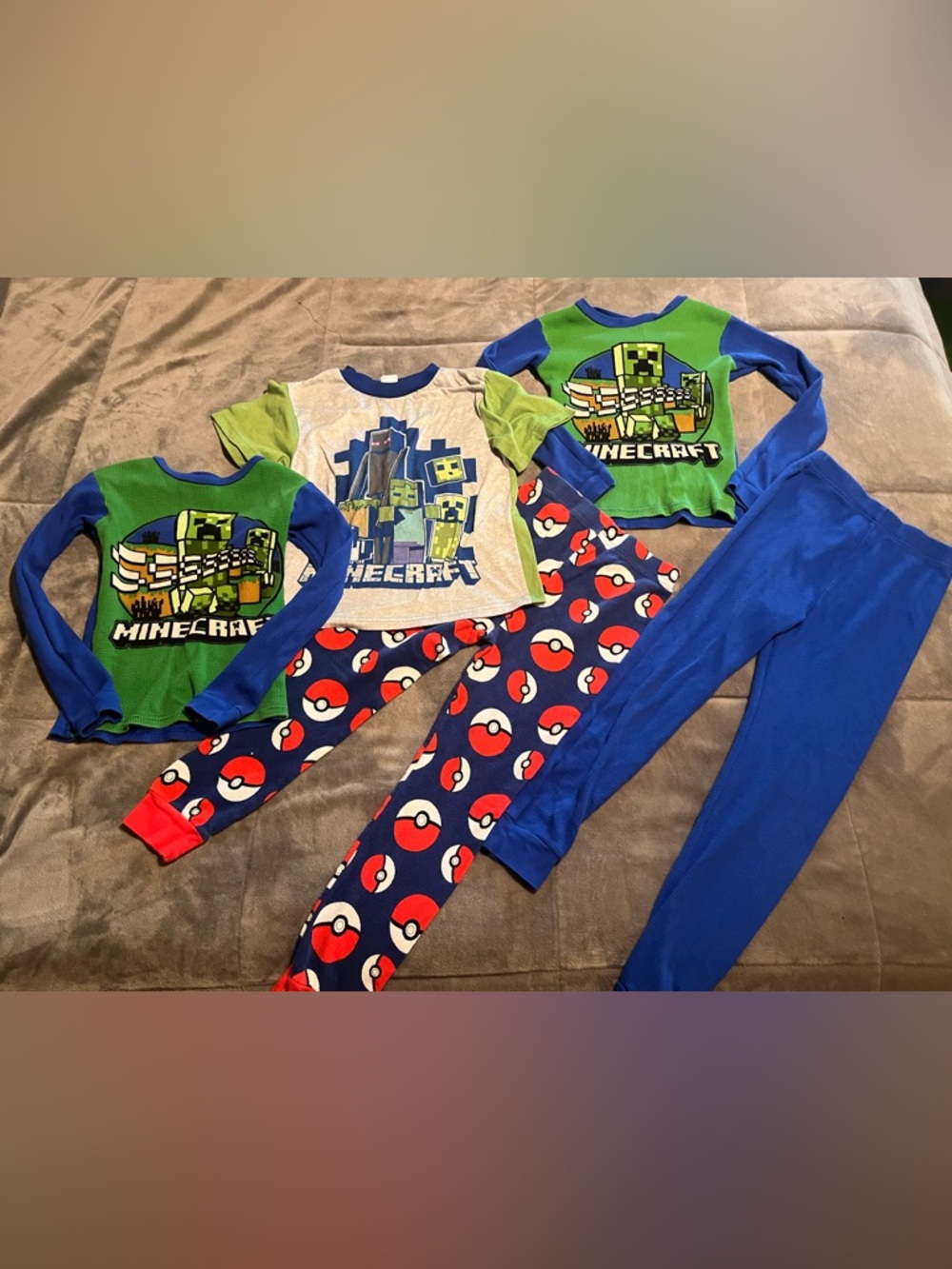 Size 10 Minecraft pajama bundle